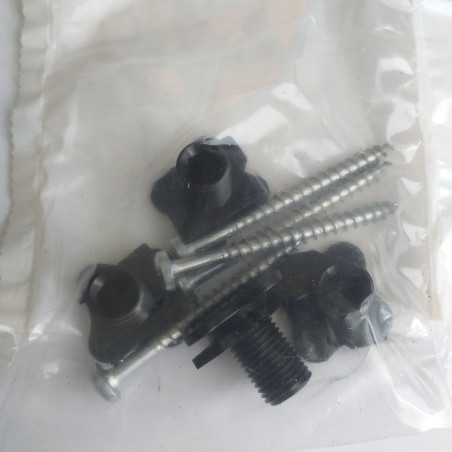 1 x Sacchetto Da 4 Vite Testa Cilindrica 5X60 Con 4 Dado Nylon