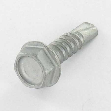 1 x Vite Autoperforante Testa Esagonale 4,8X19 Filetto A Lamiera Acciaio Grezzo Geomet 500A