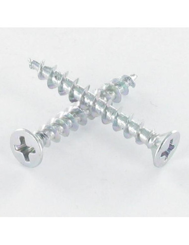 1 x Vite Per Pvc Testa Forata Bombata Phillips...