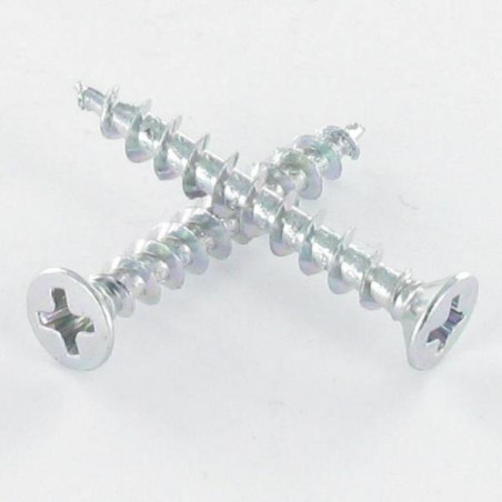 1 x Vite Per Pvc Testa Forata Bombata Phillips 4,3X45 Autoperforante Zincate