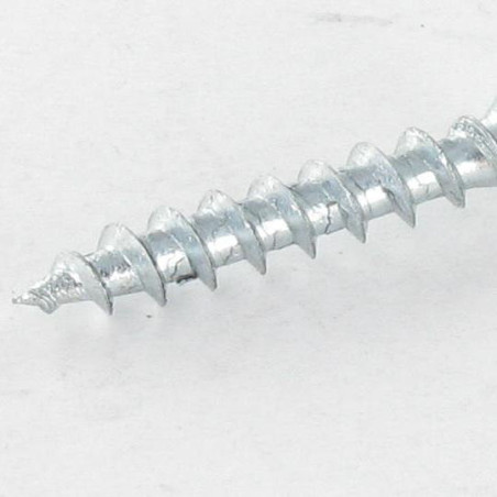 1 x Vite FERRAMENTA/PVC Testa Forata Phillips 4,2 x 45 Zincate Ral9016 Bianco Traffico