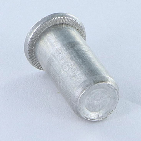 1 x Dado rivettabile Testa Piatta Cieca M6X20.5 ALPB 25 Alluminio