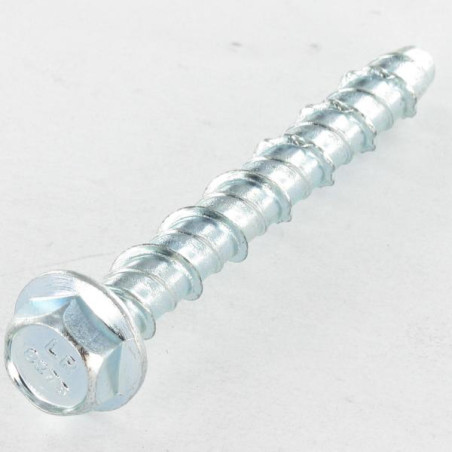 1 x Vite Per Calcestruzzo Testa Esagonale Flangia 10X75 Preforatura Del 8X75 Zincate