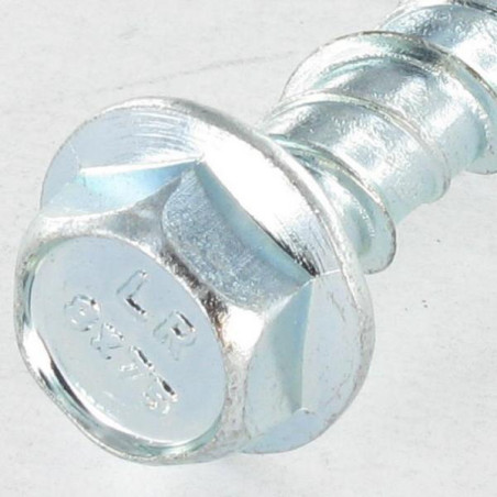 1 x Vite Per Calcestruzzo Testa Esagonale Flangia 10X75 Preforatura Del 8X75 Zincate