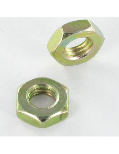 1 x Dado Esagonale Basso/Controdado M10 Bicromato