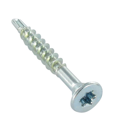 1 x Vite Medium Testa Forata Dentellato T20 4X50 Filettata Su 35 Zincate