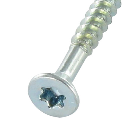 1 x Vite Medium Testa Forata Dentellato T20 4X50 Filettata Su 35 Zincate