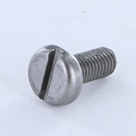 1 x Vite Per Metalli Testa Cilindrica Larga Con Intaglio M3X10 Acciaio Grezzo microviti
