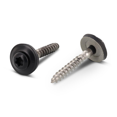 1 x Vite di cresta Testa Forata Bombata T20 Acciaio Inox A2 Ral7016 Grigio Antracite 4,5X120RD.EPDM