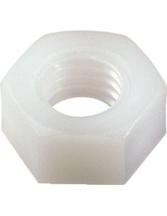 Dado naturale nylon Esagonale M2.5