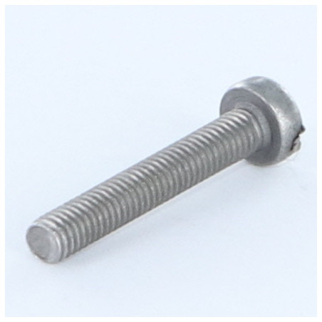 1 x Vite Per Metalli Testa Cilindrica Con Intaglio M3X28 Acciaio Grezzo microviti