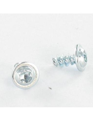 1 x Vite Per Pvc Acciaio Inox A2 Testa Poelier...