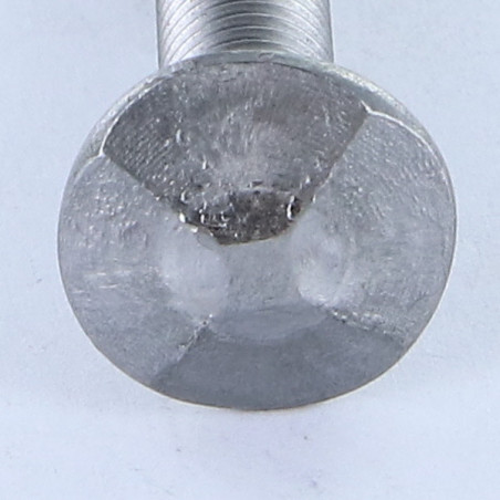 1 x Testa Poelier Con Colletto Quadrato Testa DIAMANTE M8X60 Acciaio Grezzo