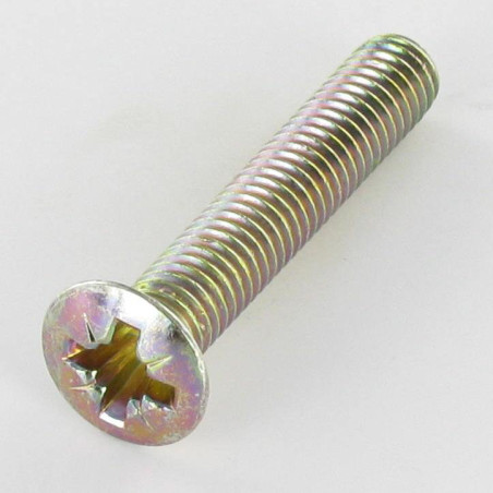 1 x Vite Per Metalli Testa Forata Bombata Pozy M6X35 Bicromato