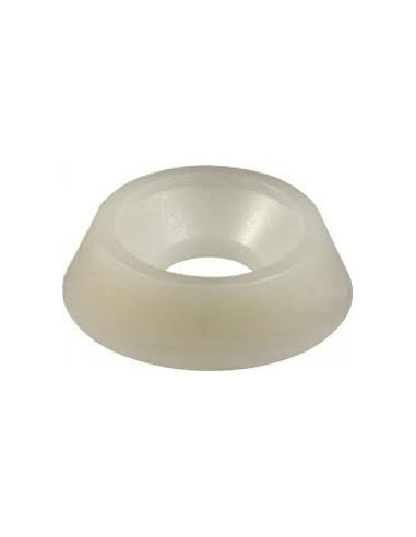 1 x Rondella A Coppa nylon bianco M5