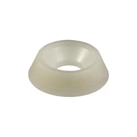 1 x Rondella A Coppa nylon bianco M5