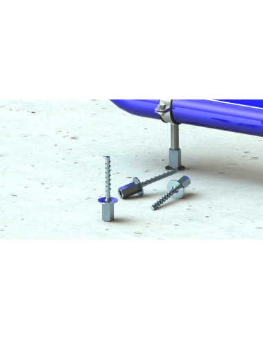 1 x Vite Per Calcestruzzo Femmina Zincate 6X55