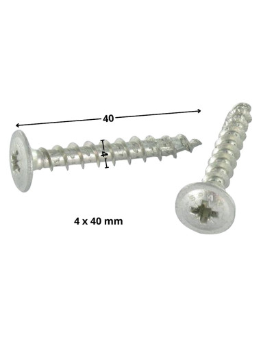 1 x Vite Spax Testa Piatta Pozy 4X40 WIROX