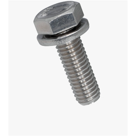 1 x Vite Per Metalli Testa Esagonale Discussione completa Con RD Imp M5X12 Acciaio Inox A2