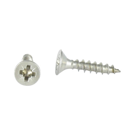 1 x Vite Per Legno E Truciolato Acciaio Inox A2 Testa Forata Pozy 4X40 Filettata Su 24