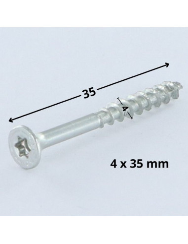 1 x Vite Spax Testa Forata T20 4X35 Filettata...
