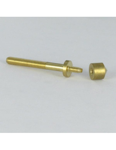 1 x Vite Con Flangia Ottone 8X40 Con Coprivite D8
