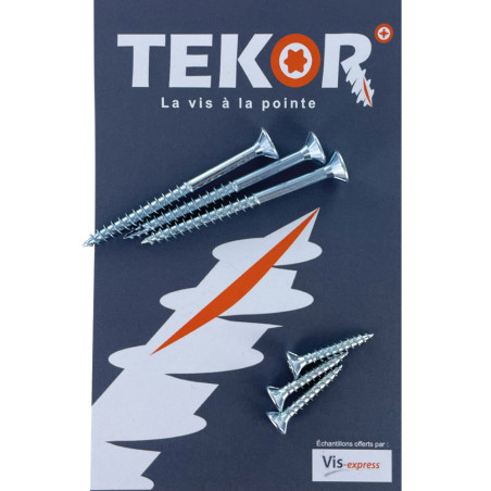 1 x Sacchetto CAMPIONI Viti per legno e truciolare TEKOR