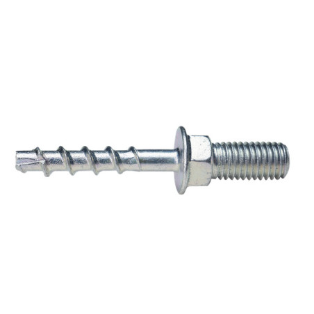 1 x Vite Per Calcestruzzo Testa INSERITO IN FILO MASCHIO Flangia 6X40 Zincate