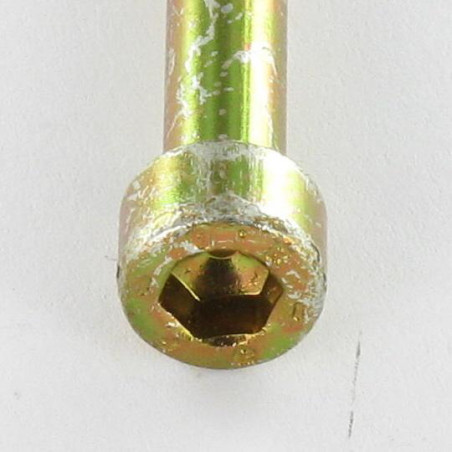 1 x Vite Per Metalli A Esagono Incassato M5X50 Filettata Su 22 Classe 8.8 Chiave Esagonale Da 4 Bicromato