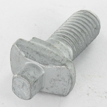 1 x Bullone (Venduto Con Dado) Testa A Martello 10X22 Classe 6.8 Acciaio Grezzo Geomet 500B
