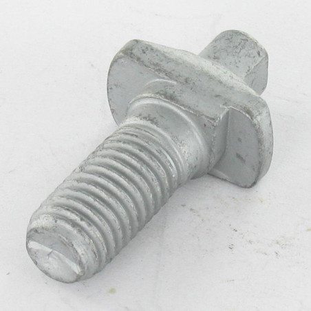 1 x Bullone (Venduto Con Dado) Testa A Martello 10X22 Classe 6.8 Acciaio Grezzo Geomet 500B