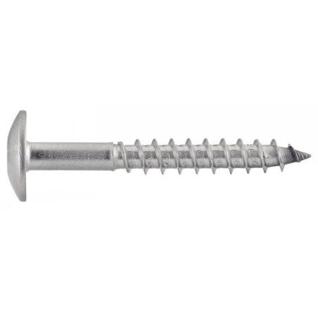 1 x Vite per facciata T20 5,5X45 Diametro Della Testa: 12.3 Acciaio Inox A2
