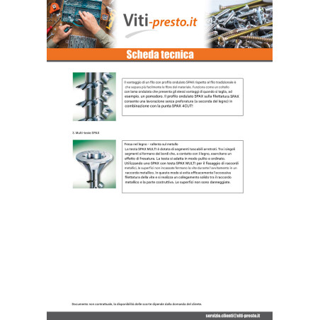1 x Vite Spax Testa Forata T10 3x30 Filettata Su 18 Filettatura Parziale WIROX microviti