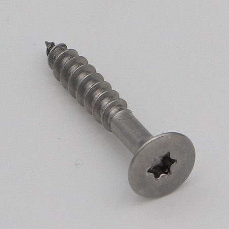 1 x Vite Per Legno E Truciolato Acciaio Inox A2 Testa Forata 6X40 Filettata Su 24 T25