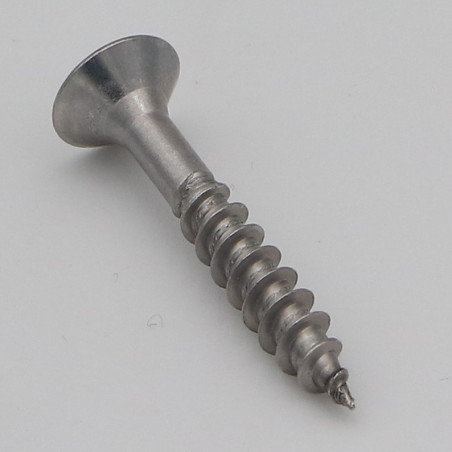 1 x Vite Per Legno E Truciolato Acciaio Inox A2 Testa Forata 6X40 Filettata Su 24 T25
