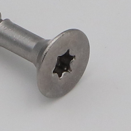 1 x Vite Per Legno E Truciolato Acciaio Inox A2 Testa Forata 6X40 Filettata Su 24 T25
