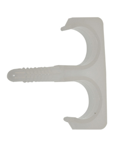 1 x Graffetta Per Cavo CLIP Doppio Per Cavo Da...