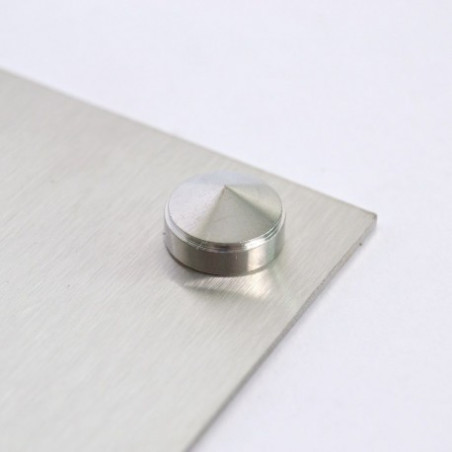 1 x Coprivite Tondo (1 Tappo E 1 Rondella) Ottone Cromato Diametro 18 Per Vite M6