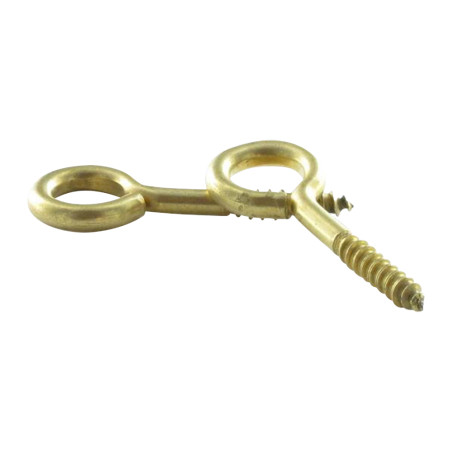 1 x Golfare A Vite Legno Ottone 2,5X10