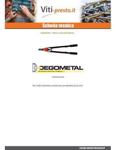 1 x Rivettatrice DEGOMETAL GO 849