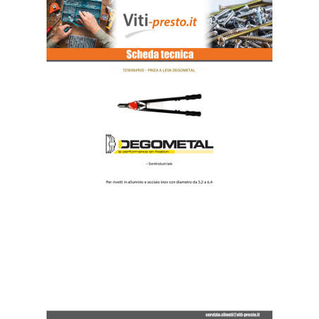 1 x Rivettatrice DEGOMETAL GO 849