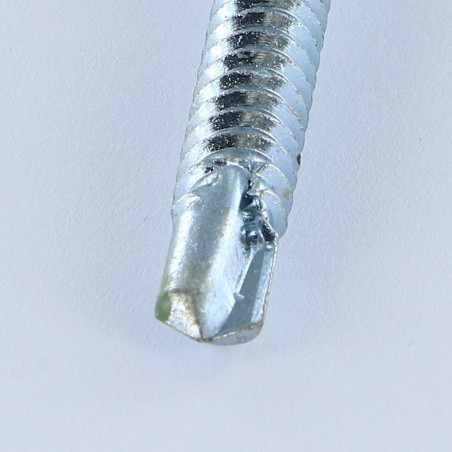 1 x Vite Autoperforante Testa Esagonale 6,3X75 Filetto A Lamiera Zincate Ral6011 Verde Reseda