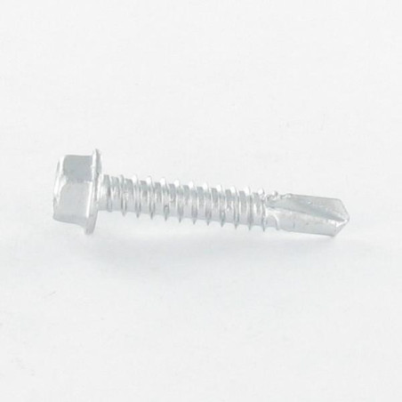 1 x Vite Autoperforante Bimetallo Testa Esagonale Flangia Punta lungo 5,5X38