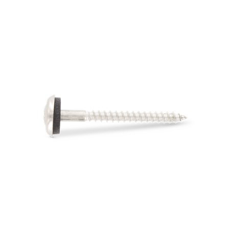 1 x Vite di cresta Testa Forata Bombata Pozy Acciaio Inox A2 Rondella Di Tenuta Con Guarnizione In Neoprene Epdm 5X200
