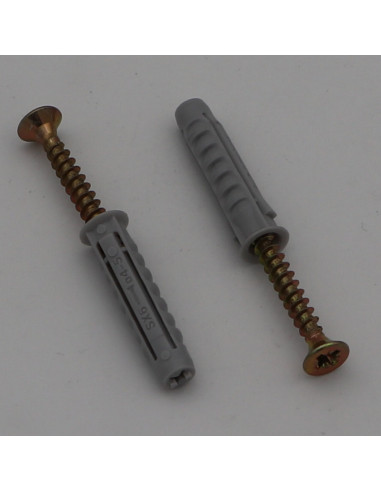 1 x Sacchetto Da 2 Tassello Fischer SX6 Con 2 Vite