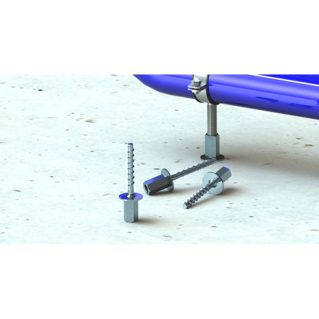 1 x Vite Per Calcestruzzo Femmina Zincate 6X35