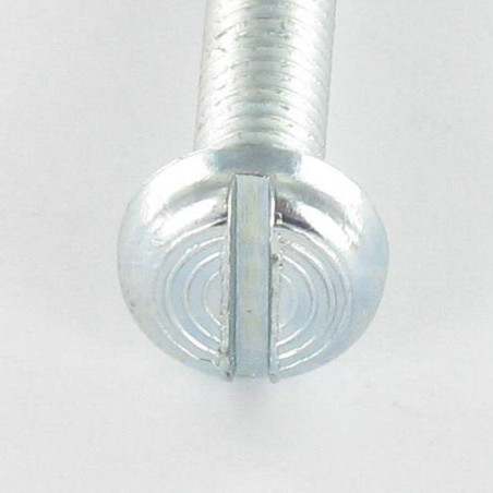 1 x Vite Per Metalli Testa Cilindrica Larga Con Intaglio M6X20 Zincate
