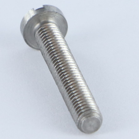 1 x Vite Per Metalli testa bombata larga Con Intaglio M2.5X35 Acciaio Grezzo microviti