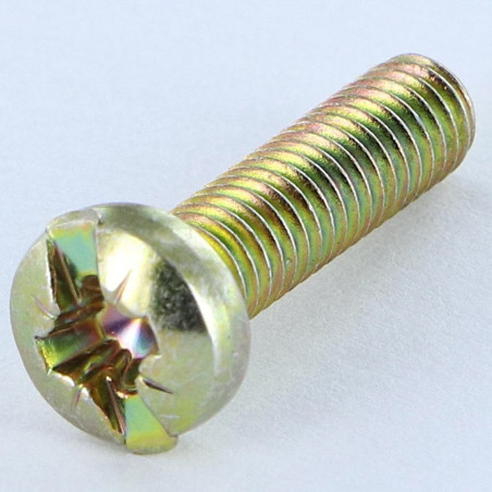 1 x Vite Per Metalli Testa Cilindrica Bombata Pozy Con Intaglio M4X16 Diametro Della Testa: 7 Bicromato