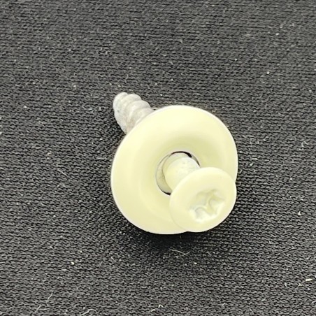 1 x Vite di cresta Testa Forata Bombata T20 Acciaio Inox A2 Ral9010 Bianco Puro 4,5X25 Rondella Di Tenuta Con Guarnizione